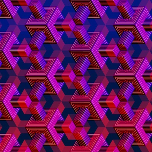 #neometry #colourful #pattern #crystal #glass #neon #trippy #psychedelic #isometric #nano #dna #art 