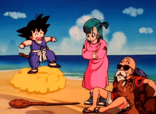 gokuthesaiyan: Yay! I’m riding the nimbus..  | Only ridden by those of pure heart.