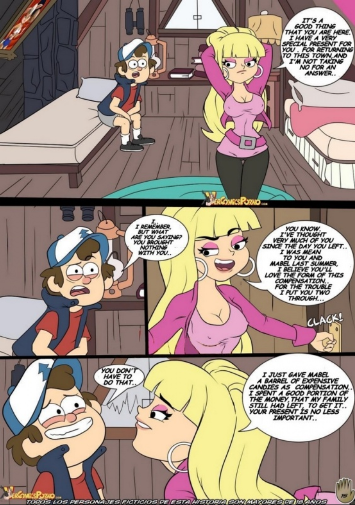 hentai-doujinshi-art:Gravity Falls doujinshi, One summer of pleasure; Part 2/4