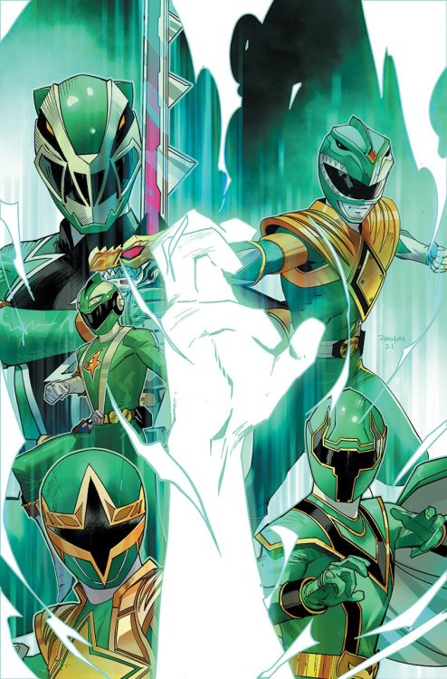 theartofthecover:  Power Rangers Universe #1 - #6 [Textless] (2021 - 2022)[Dafna Pleban (@dafnap​), editor of BOOM! Studios, note on the regular covers:“The only note we ever gave Dan Mora on these was “draw your favorite rangers”, and Dan, per