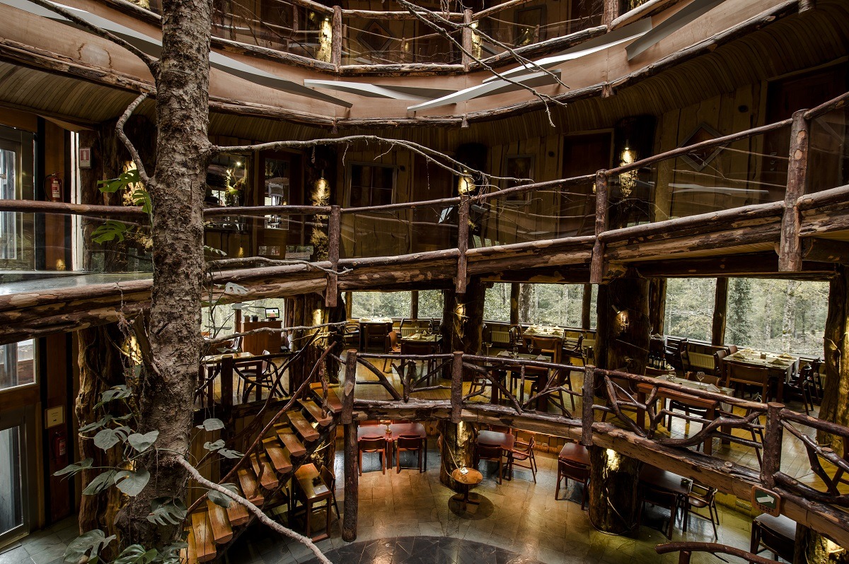 luxuryaccommodations:  Nothofagus Hotel &amp; Spa - Chile Built almost entirely