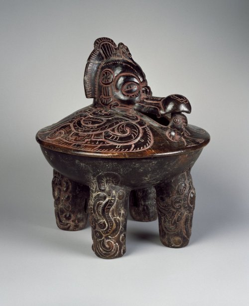 This tetrapod (four-legged) vessel reflects how the ancient Maya visualized the world across three i