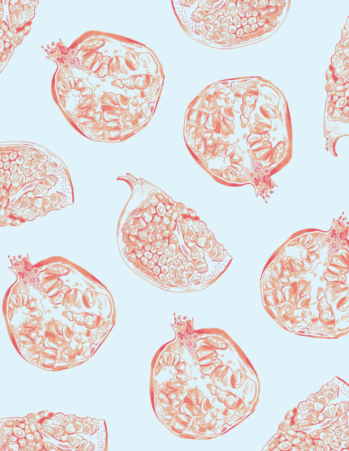 dib-illustration:Pomegranate pattern