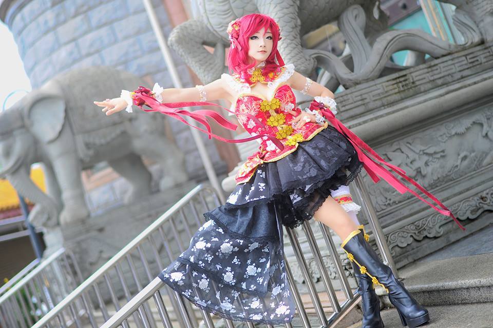 kuudererules:    Aza Miyuko Cosplay as Maki Nishikino &quot;Qipao version&quot;