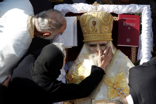 Thousands attend the funeral of Amfilohije Radović, in Podgorica, on 3 Nov. 2020.&gt; Photo: Stevo V