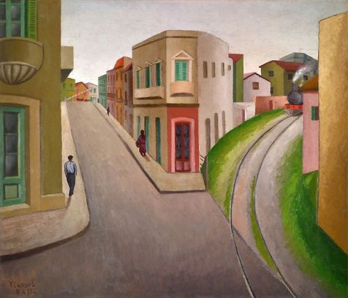 La Boca Street,  Magallanes Street    -  Victor Cúnsolo, 1930Italian- Argentine, 1898-1937Oil on car