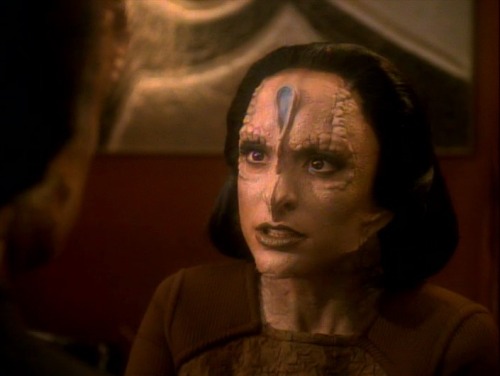 shh-im-wondering:lemonsweetie:airyairyquitecontrary:vilixpran: “On Cardassian females, the ridge in 