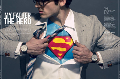 mjschryver:  My Father the Hero, the 2012 Father’s Day gift guide, from New Man New Man was a Christian men’s magazine: think Esquire, if it were edited by Promise Keepers. They’ve since ceased publication. On the first page of the article (Superman,