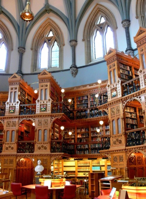 bookriot: Set your dials to jaw-dropping for The Library of Parliament in Canada. my next house