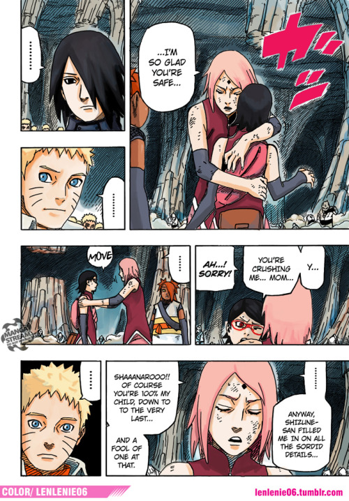 lenlenie06:  This took me a long time…but finally I’m on vacation!!!  here is … i love this chapter.. enjoy it..NARUTO GAIDEN 700+10 full chaptercolor by me (lenlenie) PART 2 hereif you see this color pages in other side, is not me..the source