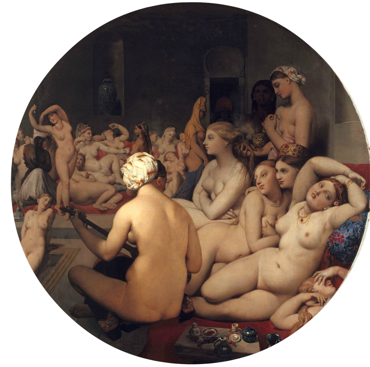 inthemoodtodissolveinthesky:  Jean-Auguste-Dominique Ingres, Le Bain turc, 1862 