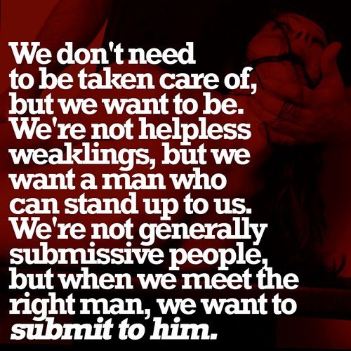 submissivetosir:  This is for the Anon that asked about being a willful woman and a submissive. The 