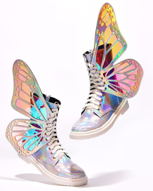 peachblushparlour: Holographic Butterfly Wing Boots available to purchase August 10th, 12PM PDT