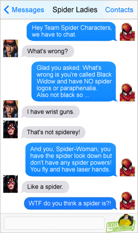 xtaticpearl: ishipallthings: fromsuperheroes: Texts From Superheroes: The Best of Spider-Man @xtatic