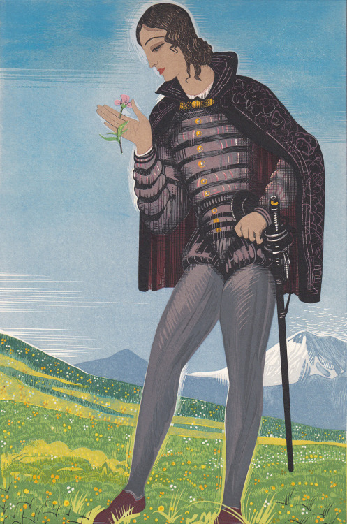  François-Louis Schmied’s illustrations for Johann Wolfgang von Goethe ‘s Faust. 