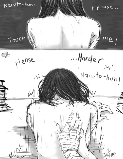 onemerryjester:  NHSM Day 2: Hokage DeskHere is my smut masterpiece/first submission to the Naruhina smut month. In addition to some good office desk frick-fracking, I also decided to add a positive body image message. Enjoy! ;) READ FROM LEFT TO RIGHT.