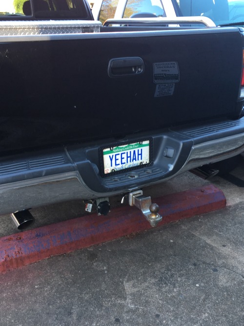 quaggly:  i saw the best possible license plate yesterday