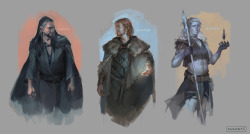 zuzartii:I’ve been trying out a new painting workflow and painted a bunch of DnD characters :D My style and workflow have been all over the place lately but I finally feel like I like where they’re going… maYBe