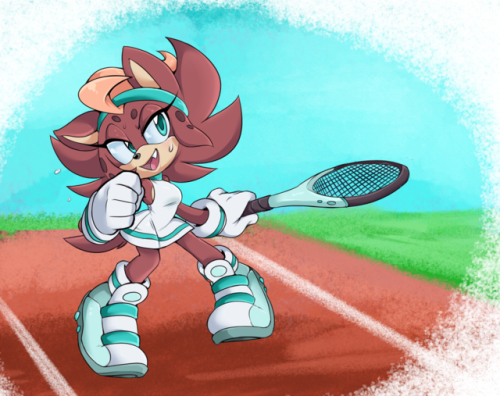 My arm’s feeling better, so have some sporty Hilda ready for some tennis!