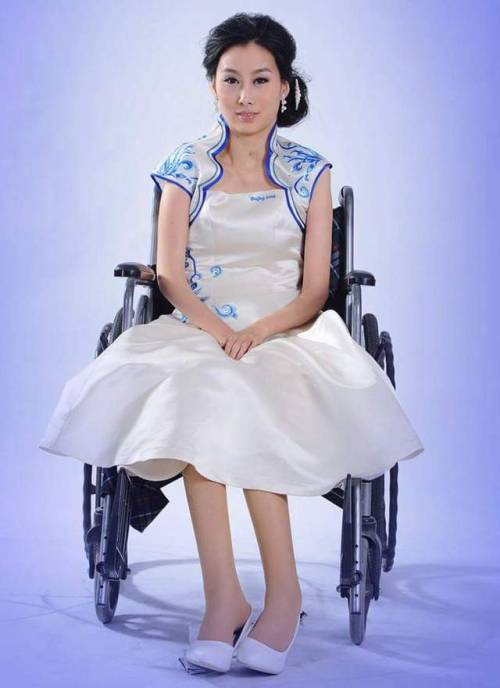 Sexy wheelchair girl