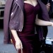 caroldanversenthusiast:Anne Hathaway and the burgundy dress from Ocean’s 8 live