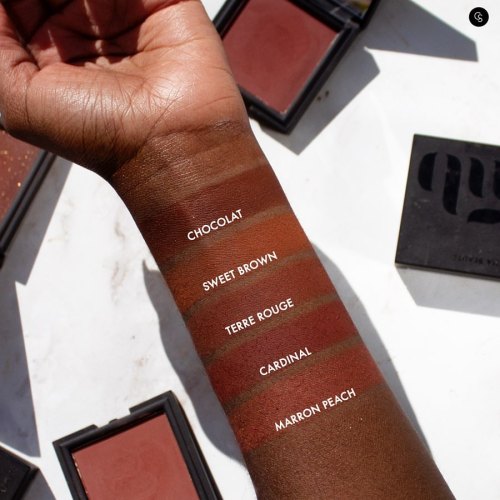 brown blush on brown skin >>>If ya didn’t know, now you know - @marenabeaute blushes are 