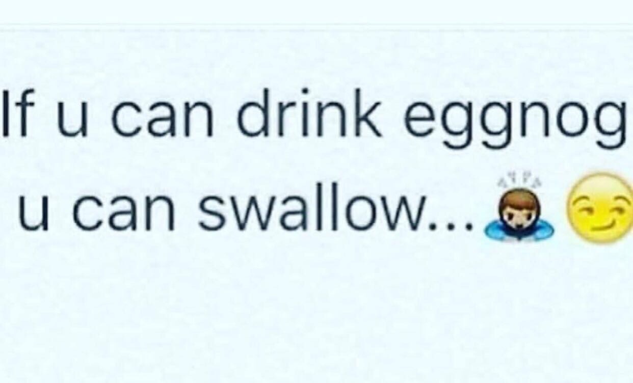 Good thing I think eggnog is disgusting.