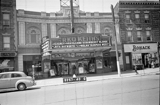 Posted @withregram • @nyc.beforeandafter #tb 1941 &amp; today: The west side of Hillside Ave, just north of Myrtle Ave in Richmond Hill, Queens..The beautiful building in the old photo is the former RKO Keith’s Theater, not to be confused with the