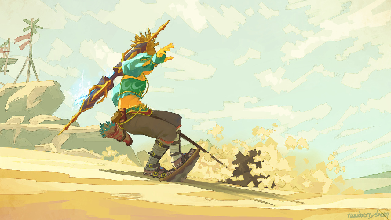 razzberrysheep: painted a few pictures I’ve taken while playing botw