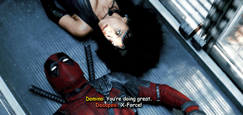 sanctuaryofcinema:Domino being a supportive teammate. 