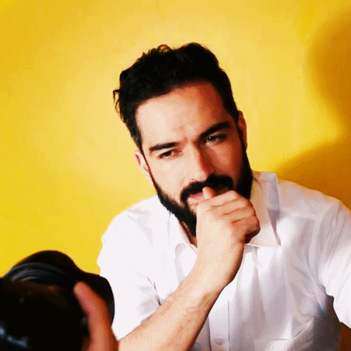 somanygorgeousmen:Alfonso Herrera behind the scenes of a shoot for Open Magazine.
