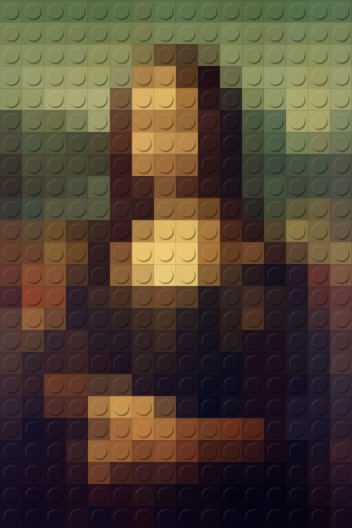 Lego Joconde | Leonardo Da Vinci Art by Geoffroy Amelot http://supergeoffroy.com