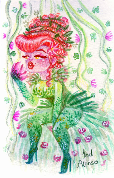 My Poison Ivy for #PencilBoxPresents weekly draw #BatmanVillains
