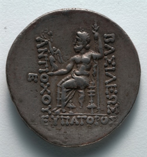 Tetradrachm: Zeus (reverse), 164, Cleveland Museum of Art: Greek and Roman ArtSize: Diameter: 3.1 cm