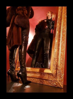 Sumptuous leather and the softest fur…they