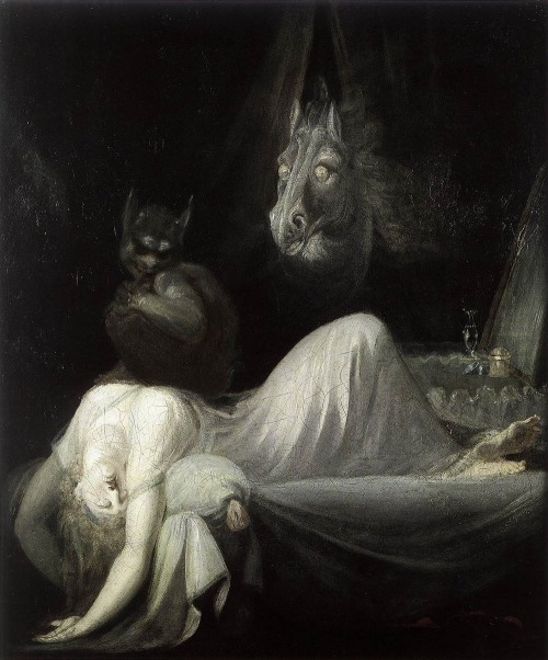 nihtegale: One of four variations of The Nightmare by John Henry Fuseli,1790-1791