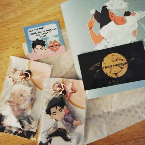 Got my charms and sketchbook from @trickywagon I absolutely...