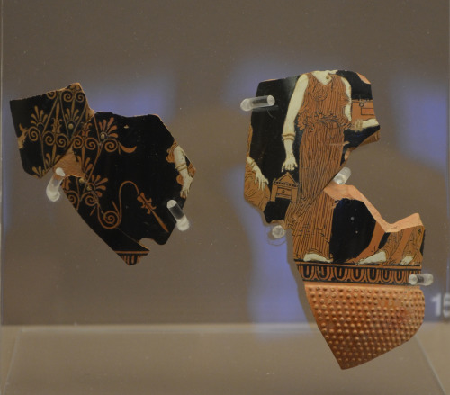 greek-museums:Archaeological Museum of Brauron:Fragments from vessels dedicated to the sanctuary (mo