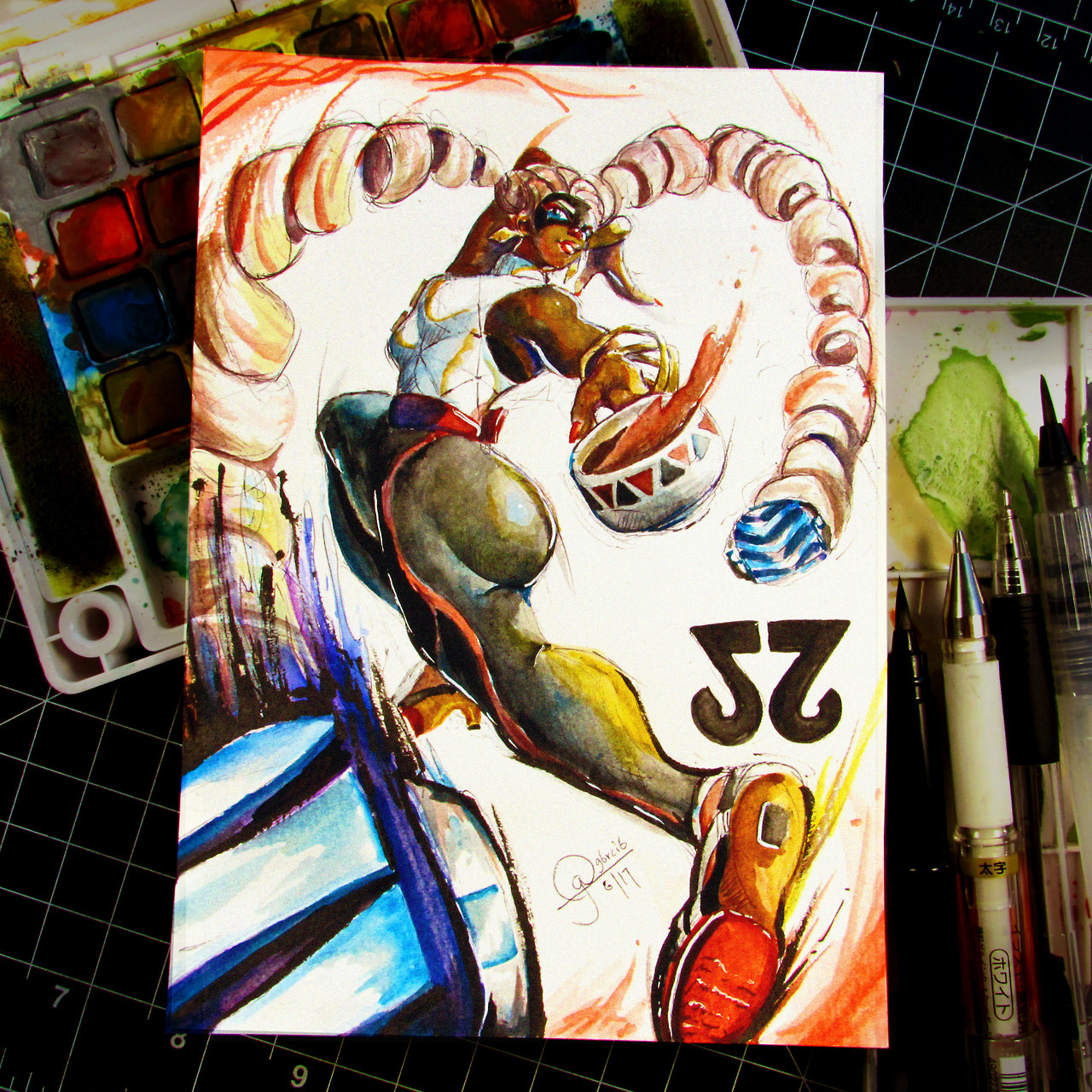 g6rci6: The fabulous, Twintelle, from ARMS Watercolored!! Yaaaaas, Queen! Weeerrkk~