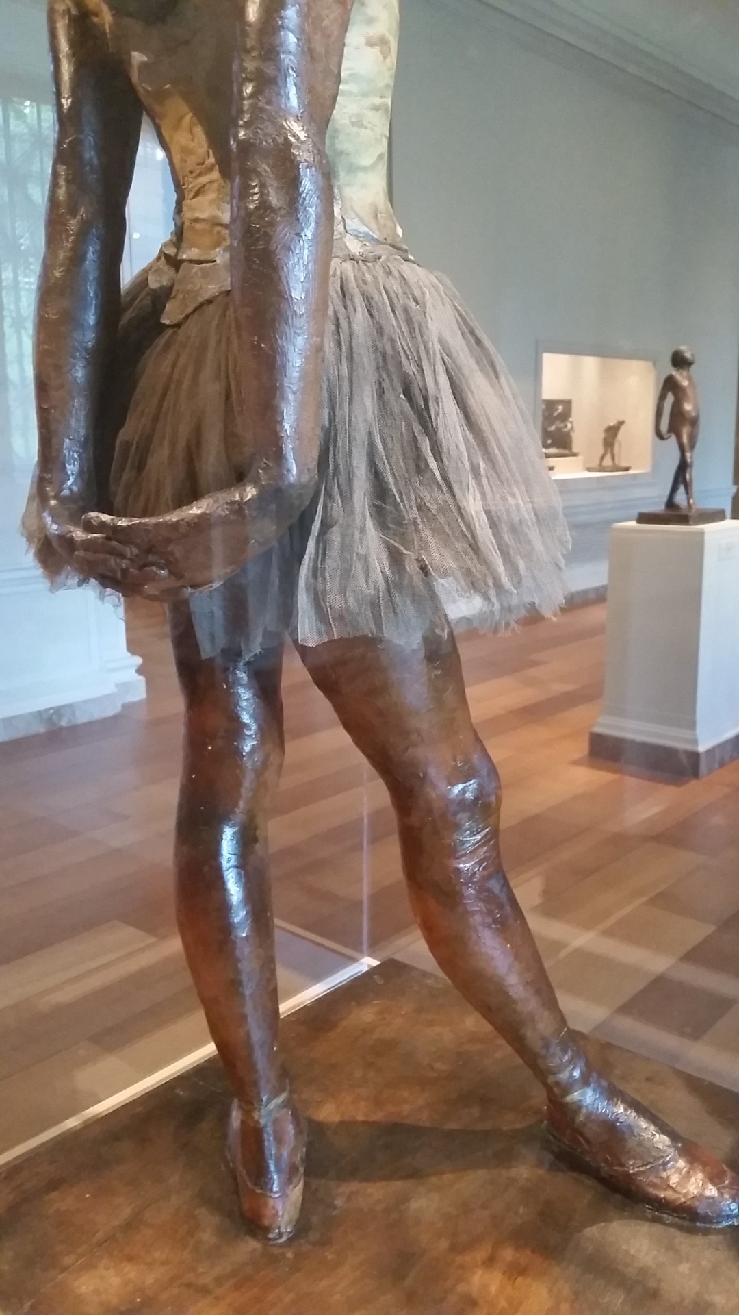 phantomonabudget:  Little Dancer, Aged Fourteen (1881, Edgar Degas)(pigmented beeswax,