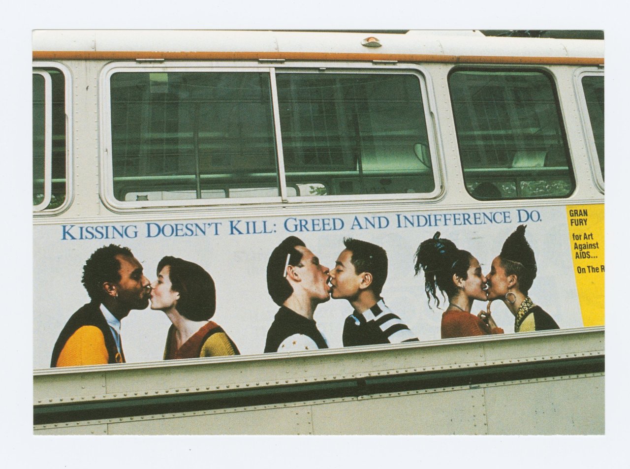 fuckinmiki:   A bus poster designed by Gran Fury for Art Against Aids in 1989. Gran