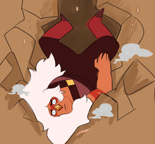 thedrawingbirb: I think waking up in a hole is gonna be a bit disorientating…