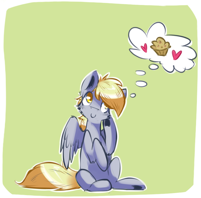 elrincondelpony:  [GIF] Derpy: Donuts or muffins? by SupLoLNope  x3 (click the link,