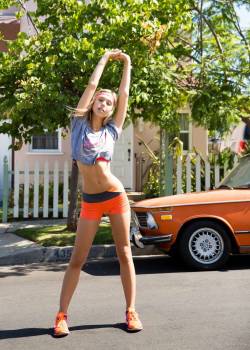 Alexis Ren “Stretch It Out” Sweat The