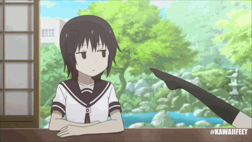kawaiifeetanime:  “Kyoko the Queen orders you to lick her feet”