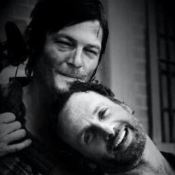 weekendswithgoodfriends:  Andrew Lincoln and Norman Reedus are my Brotp. 