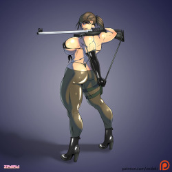 palmofthelefthandblack: zedeki-arts:  Commission - Quiet  For marnes. More versions at  Patreon. Help me to get new equipment! 3D Prints Open for Commissions!  FUUUUG  ;9