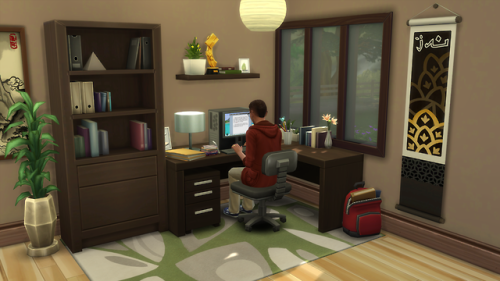 illogicalsims: Corner Desk (Base Game)Created a simple desk which can be placed in corners. Ideal fo