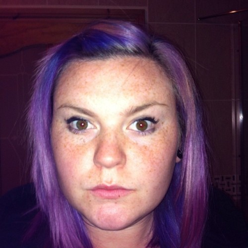 Sun=Freckles #lilachair #purplehair #bluehair #dyedhair #fading #freckles