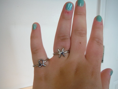 I went to H&amp;M and bought some rings on clearance. The first set had Zodiac rings, Which Made